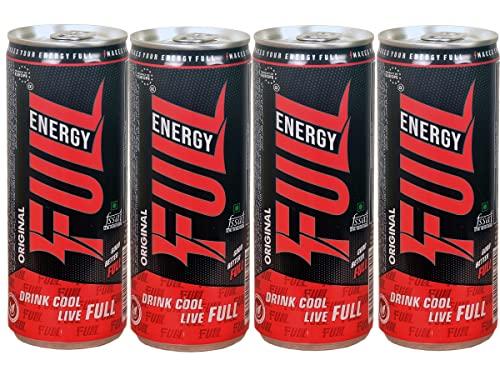 FULL ENERGY Full Energy - The Ultimate Energy Drink for a Quick Boost, Pre-Workout Fuel, and Revitalizing Your Body and Mind (Pack 4)