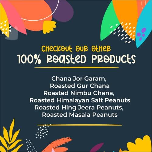 crufy CRUFY Healthy Snacks Combo || 100% Roasted Hing Jeera Peanuts 125gm || 100% Roasted Nimbu Chana 125gm || Combo of Pack 2 || Combined Weight: 250gm || High Protein