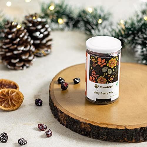 Carnival Carnival Very Berry Mix 100g (Combo of 2)| Cranberries, Raspberries, Blueberries, Black Curants, Black Raisins, Strawberries | Delicious and Nutritious Healthy Snack | Vegan | Gluten Free & Antioxidan