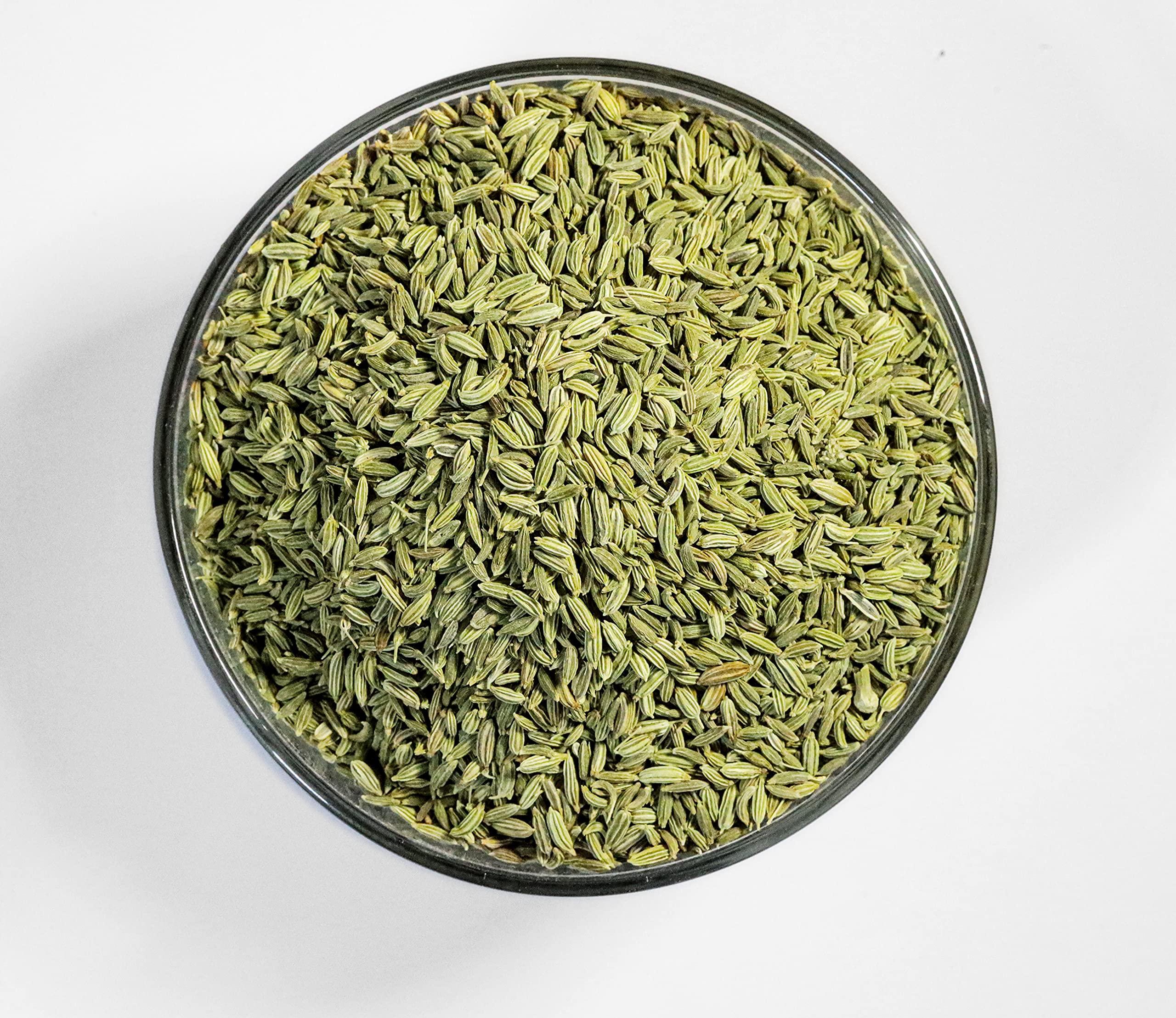 Sanghvi Spices Sanghvi Spices | Green Fennel Seeds | Whole Saunf | Raw Fennel Seeds | Organic Sauff | Raw Fennel Seeds | Organic Saunf - 1kg + 1kg Combo
