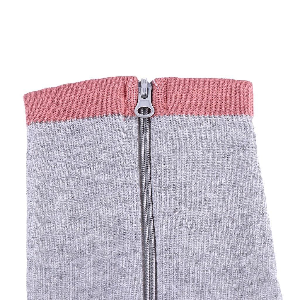 ATORSE ATORSE 1 Pair Womens Mens Compression Socks Zip Leg Support Stockings Gray Xxl