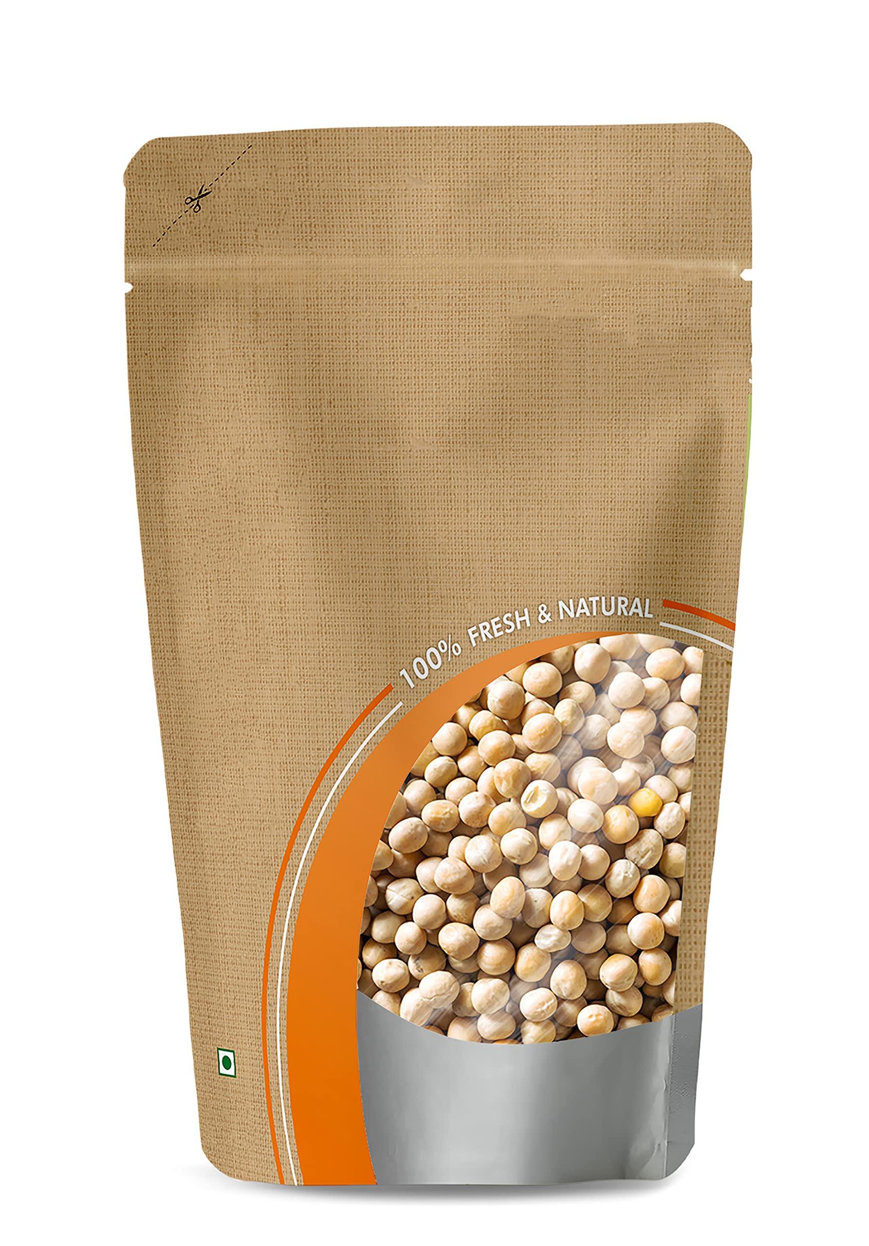 SVEDNIKA SVEDNIKA White Peas | Pulses | Matar | White peas dry | Sukhe matar | Dry matar | Tastes delicious | Rich in fibre and protein | Resealable ZipLock Packaging | 400 Grams