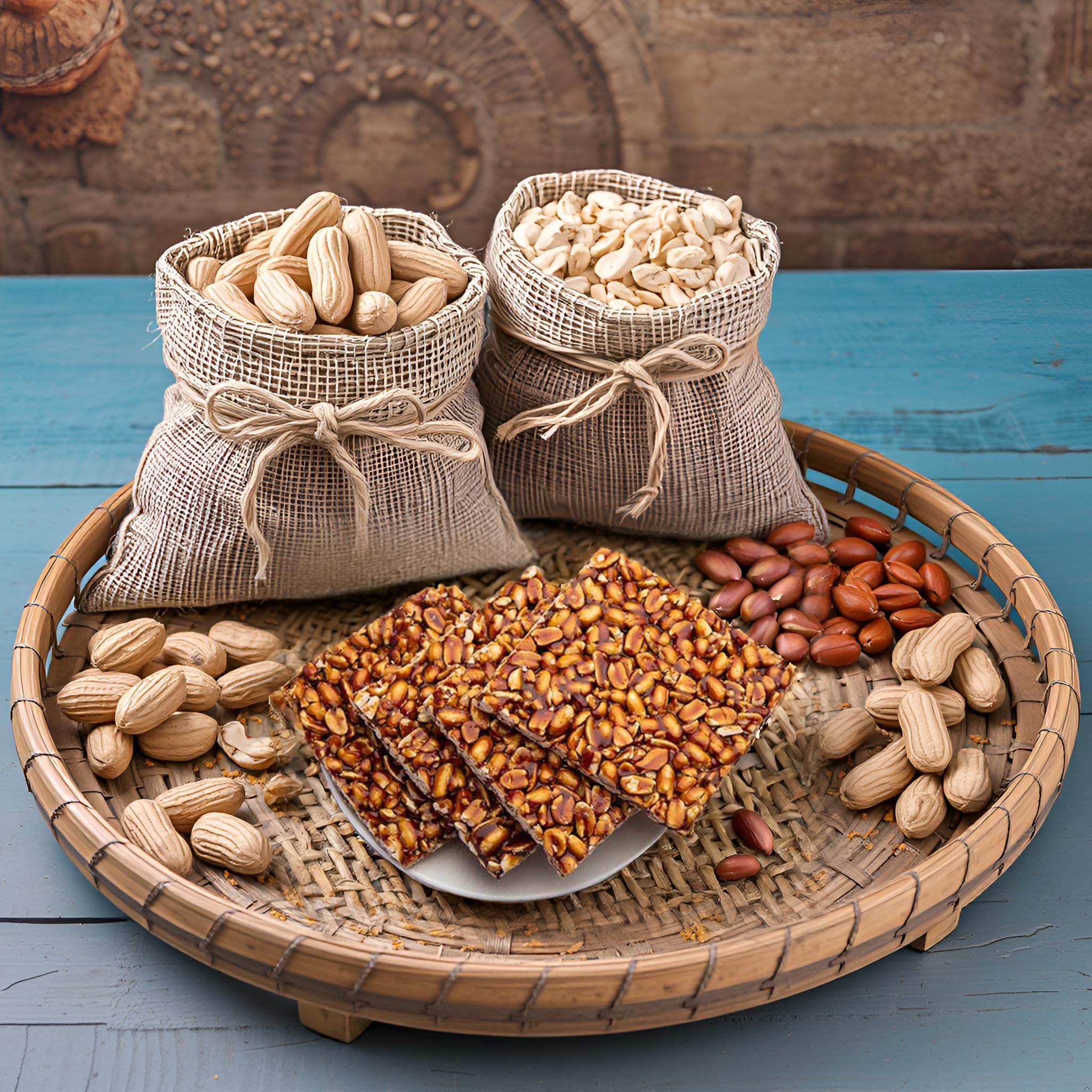 Turf Turf Bharuch Gujarat Peanut and Jaggery Chikki -| Gujarati Special Gud Moongfali Patti | Special | Gur Mungfali Chiki (Crunchy & Crispy) (250_GMS)