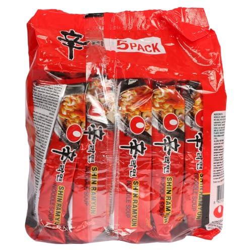 Nongshim Nongshim Shin Ramyun Korean Style Spicy Noodle Soup Instant Noodles, 21.16 oz  600 g