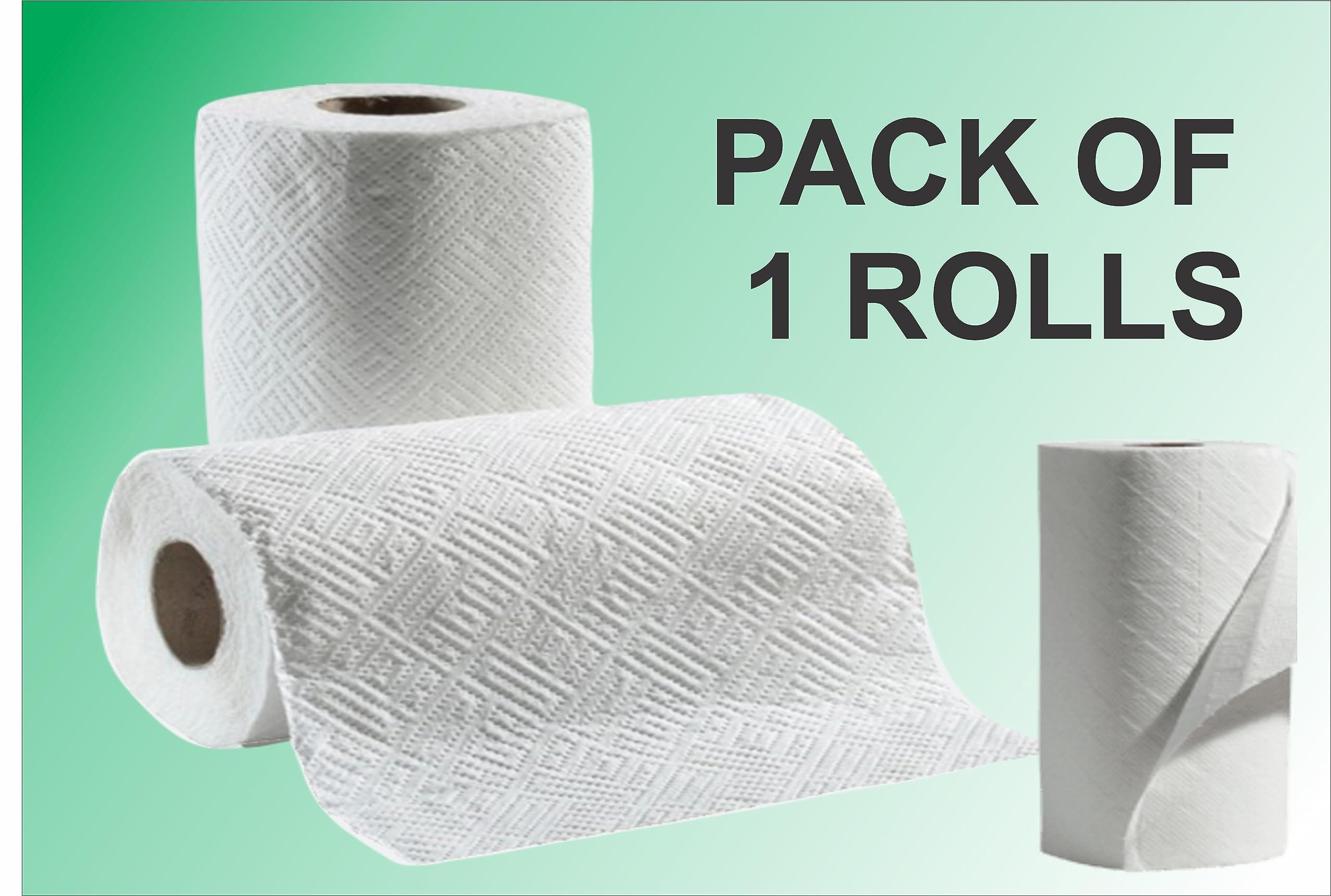 ELIZA Eliza Premium 4 Ply Kitchen Towel Tissue Paper Roll - Pack of (60 Pulls Per Roll 4ply, 60 Sheets)