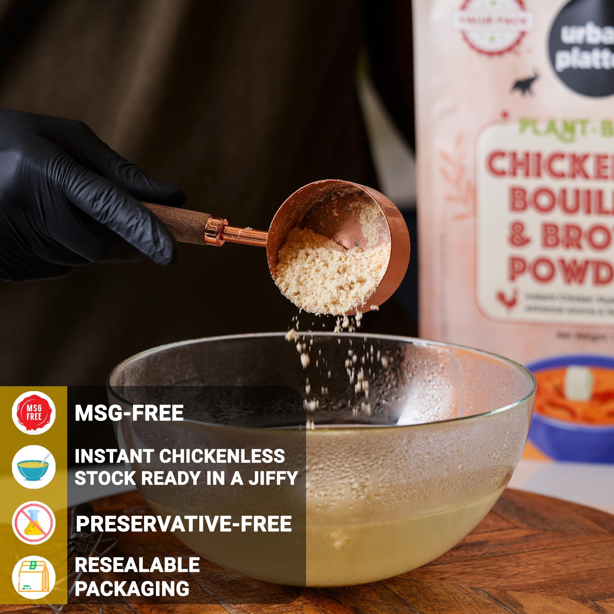 urban platter Urban Platter Chicken-less Bouillon & Broth Powder, 200g (Makes Chicken Stock, Perfect for Plant-based Cooking, Stock de Poulet)