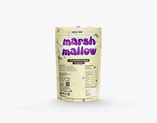 Veganic Veganic Rainbow Flower Shape Marshmallows -175 g (80 Pieces) | Strawberry/Vanilla Flavor | Marshmallow Candy For Kids And Audlts