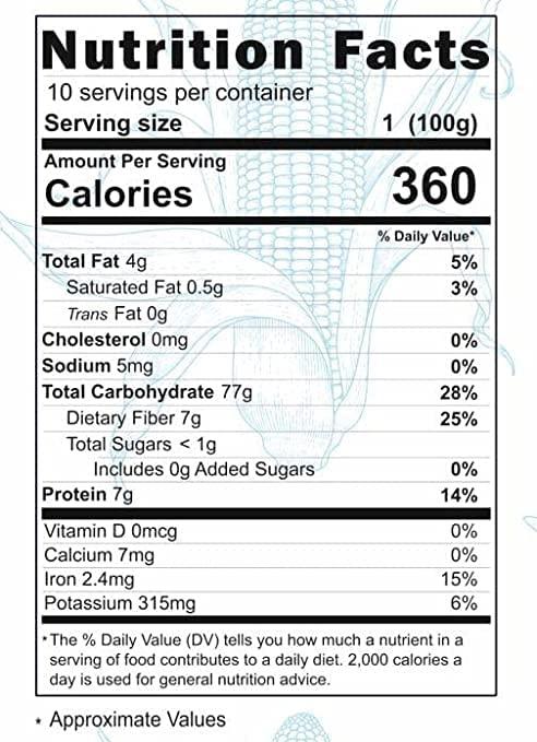 Dr. RBL\'s Dr. RBL\'s Corn Flour | Makka/Maize Atta for Cooking | Freshly Ground Corn Powder | Gluten-Free and Convenient Pack of 5 |2500g