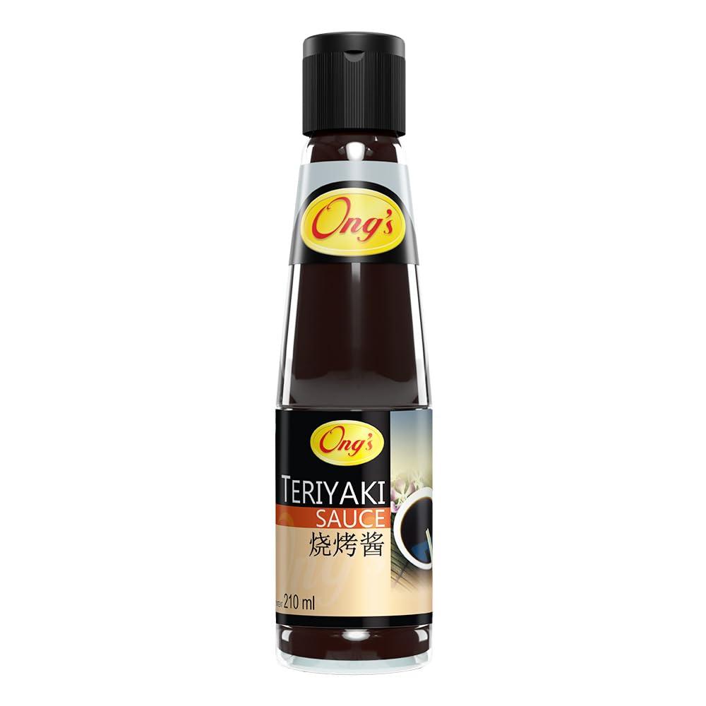 ONG\'S ONG\'S Dark Soya Sauce| Light Soy Sauce | Teriyaki Sauce (210 ml each) | combo pack of 3 | product of Singapore |