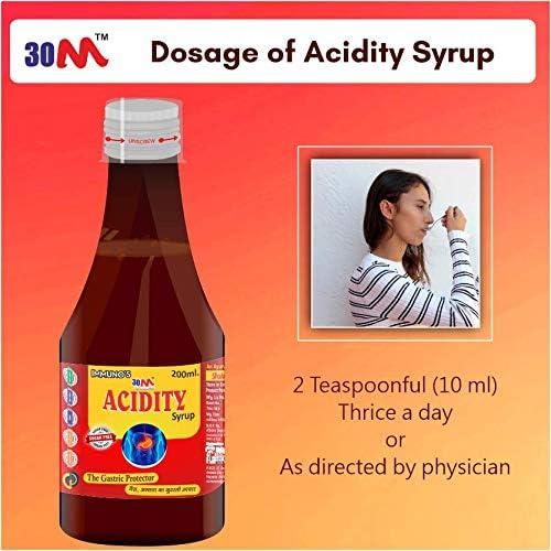 30M 30M Ayurvedic Acidity Gas Relief Medicine Syrup for Hyperacidity, Indigestion, Gas, Flatulence, Heartburn, Reflux Esophagitis, Lesions of stomach (Pack of 2) (200 ml)