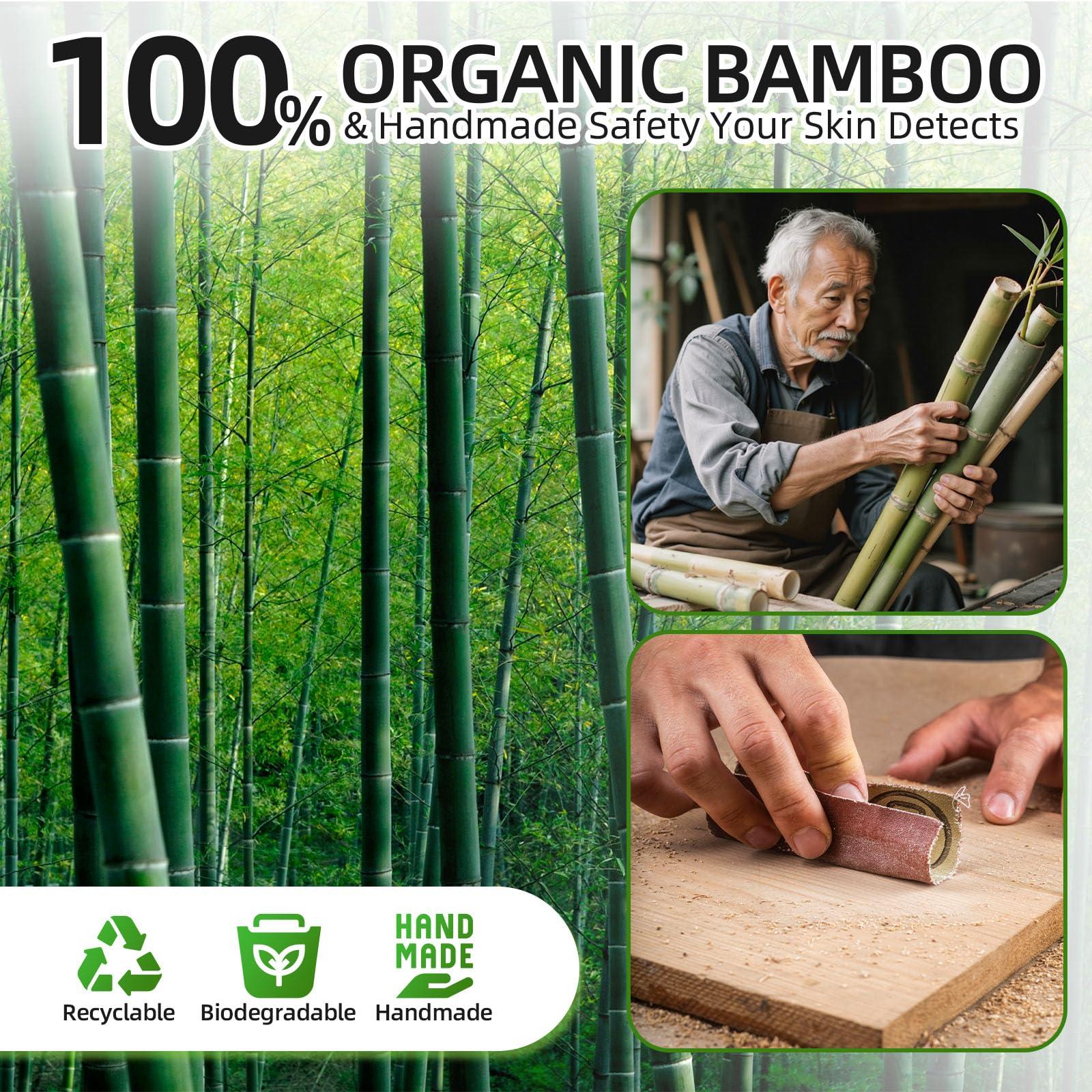 Renook Renook Bamboo Wooden Back Scratchers, 17in, Pack of 5, Best for Pregnant Women and People Who Need Longer Hands, Provide Instant Relief from Itching