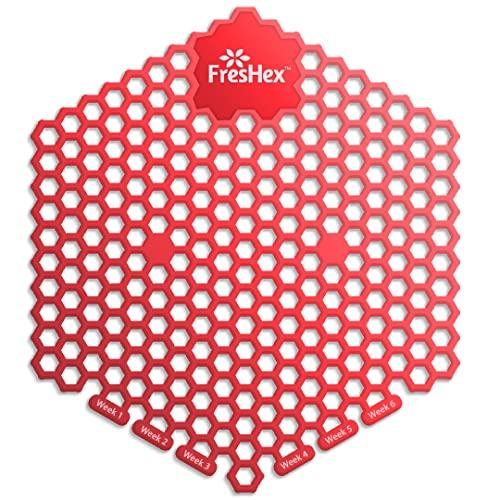 FresHex FresHex Fragrant Urinal Screen Hexapack with 3 Pieces of Arabic Oudh and 3 pieces of Ocean Breeze