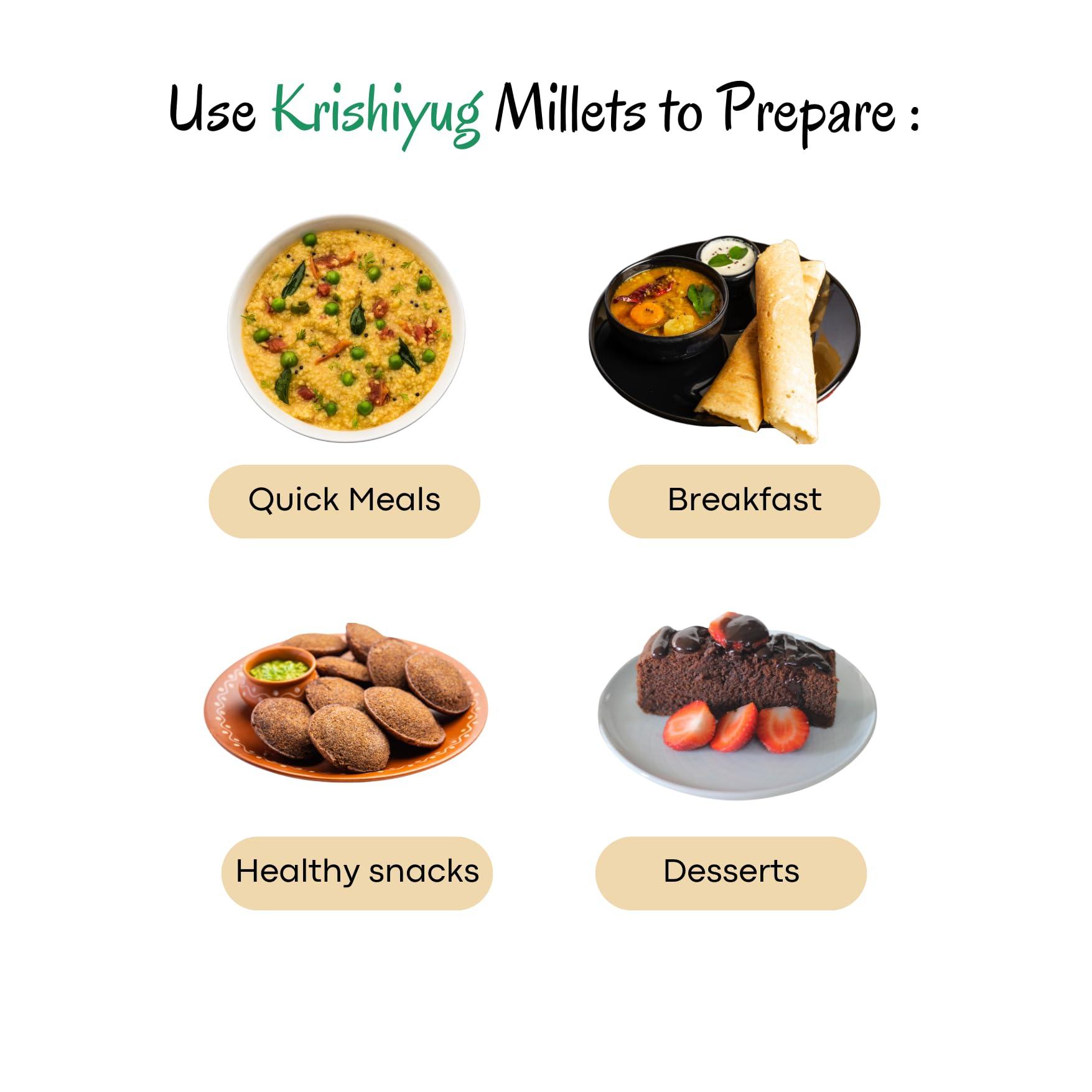 KRISHIYUG KRISHIYUG Nutritious Grain Unpolished Raw Kodo Dhanya Millets | Kodra, Haraka, Varagu, Arikalu | Raw Unpolished Grain Millet (1Kg)