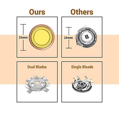 ADICTUM ADICTUM Portable eyebrow trimmer for women, epilator for women, facial hair remover for women,Face, Lips, Nose Hair Removal Electric Trimmer with Light (Pink) (2 in 1 Eyebrow Trimmer)