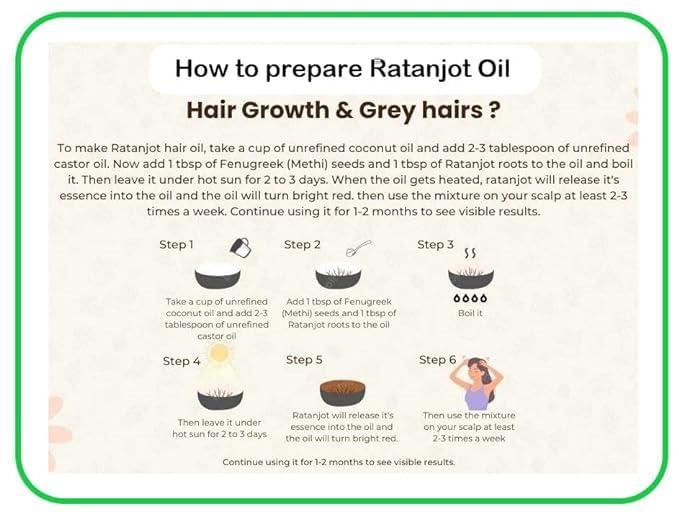 3V PRODUCTS 3V PRODUCTS Ratanjot Powder 75g | Alkanet Root | Vembalam Pattai | Laljadi | Alkanna Tinctoria (Pack of 1)