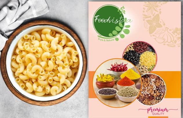 FOODVISTAA FOODVISTAA Macaroni Pasta/ macroni Elbow/ Cavatappi Spiral Shape Pasta/ Double Elbow pasta-400gm.
