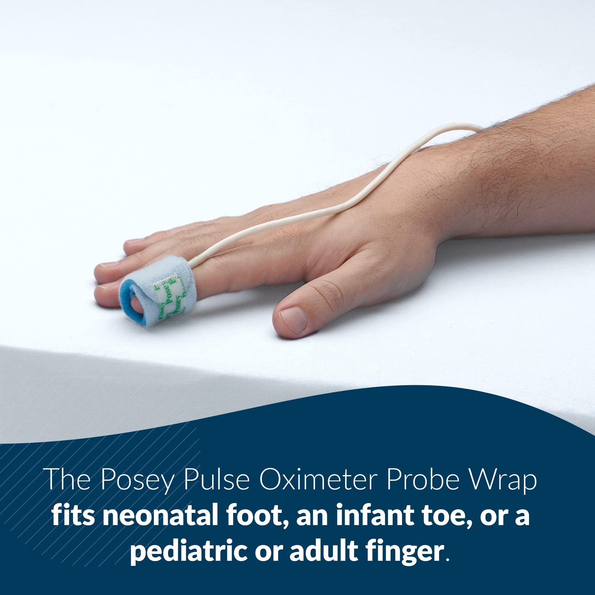 Posey TIDI Posey Pulse Oximeter Probe Wrap Universal Design Quantity: 12 Pulse Oximeter Probe Wraps Per Package Pulse Oximeter for Baby, Child & Adult Home Care (6554)