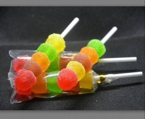 Masshow Masshow Jelly Lollipops Sugar Coated Jelly Lollipops Mix Fruit Vegetarian for Kids Assorted Jelly Candy 30 pie