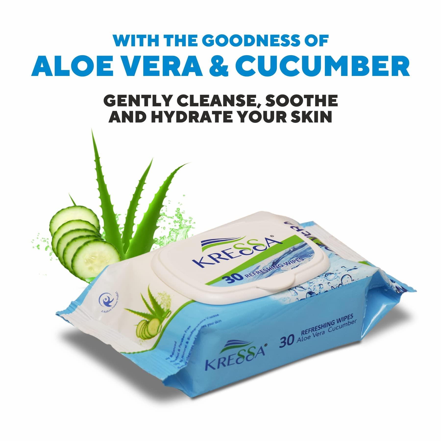 KRESSA Kressa Face Tissue and Wet Wipes Combo Pack (Face Tissue 2 Boxes & Wet Wipes 3 Pack)