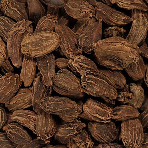 Kitchen Jungle Kitchen Jungle Cardamom Black Whole (Badi Elaichi, Sabut Elaichi) Grade- Big Size (900 Grams)