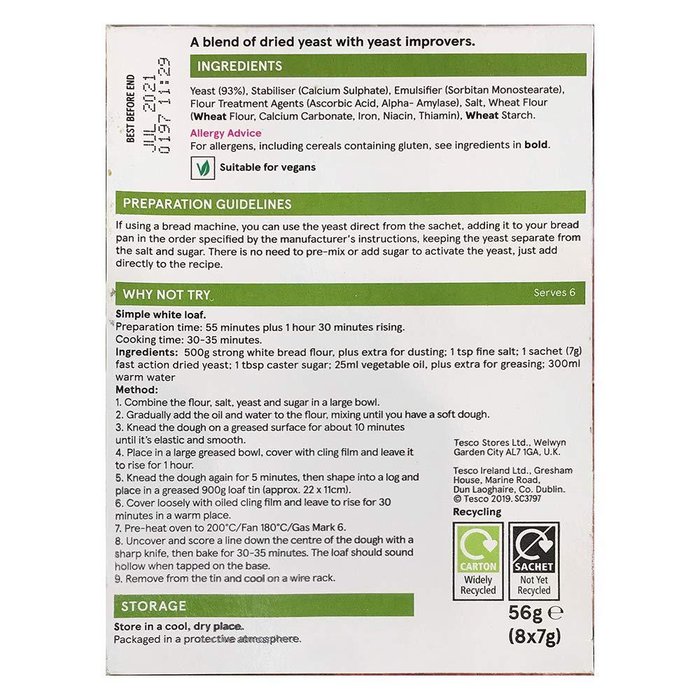 Tesco Tesco Fast Action Dried Yeast, 2 x 56 g