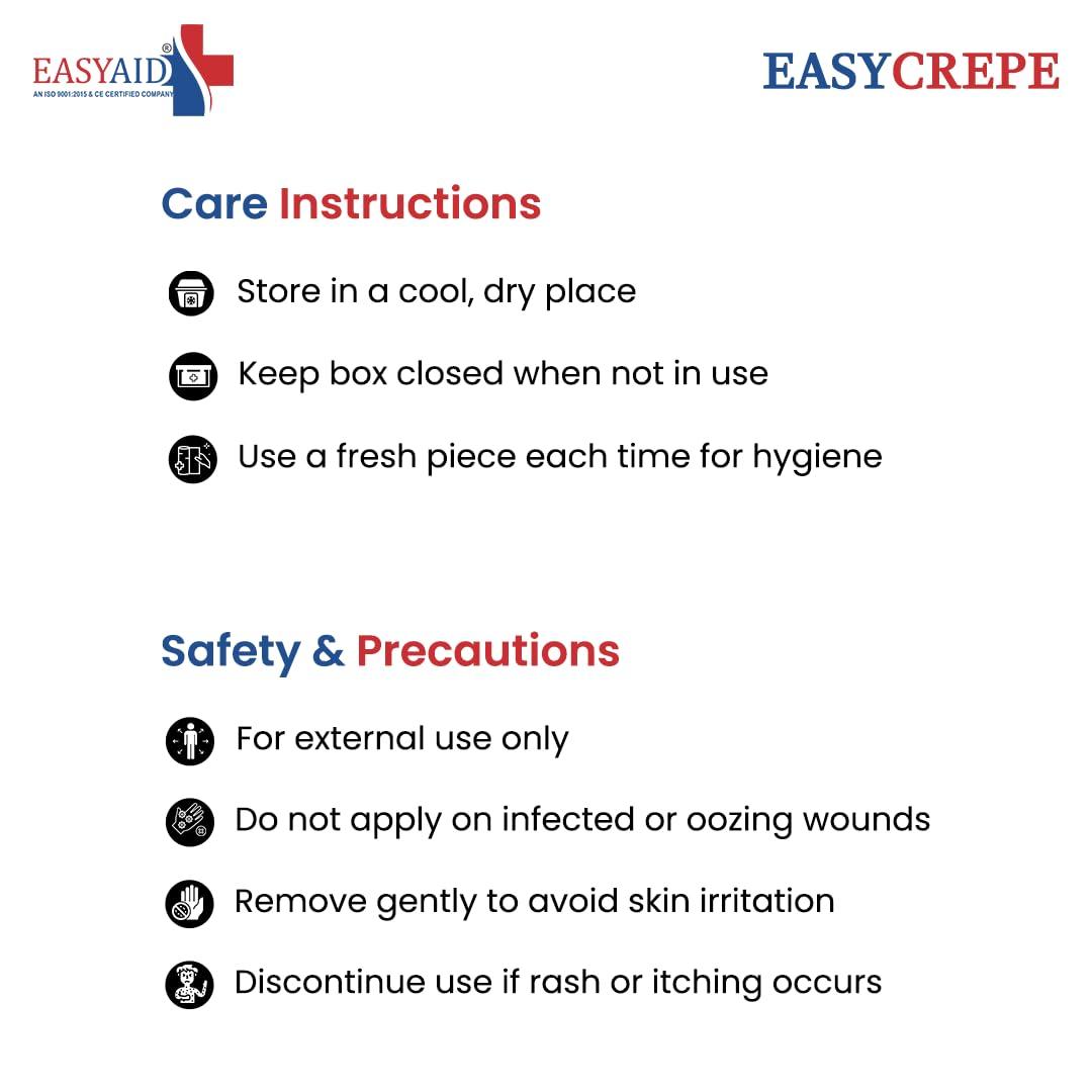 EASYAID EASYAID Cotton Crepe Bandage for Pain Relief, 10cm X 4mt