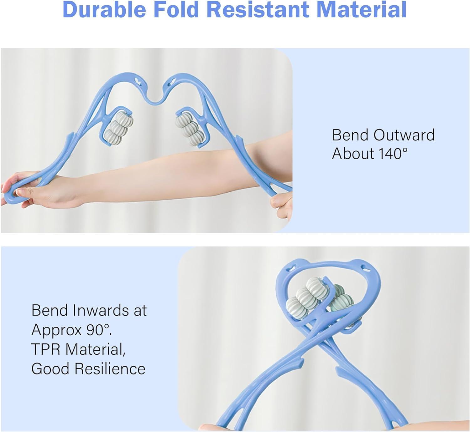 CHARGE X CHARGE X Neck Massager, Neck Massager Roller, Neck Roller, Neck And Shoulder Handheld Massager With 6 Balls Massage Point, Neck Pain Relief Massager For Deep Tissue In Neck, Back (Black)