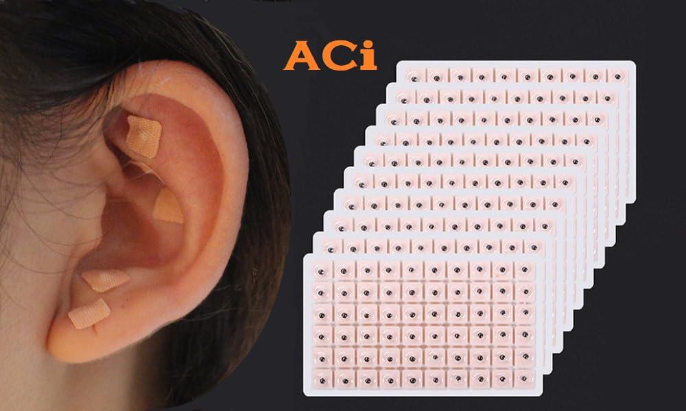 ACUPRESSURE INDIA Acupressure India® Multi-Condition Ear Seed Acupressure Kit 600 Counts Vaccaria Seeds Ears Acupuncture Stickers