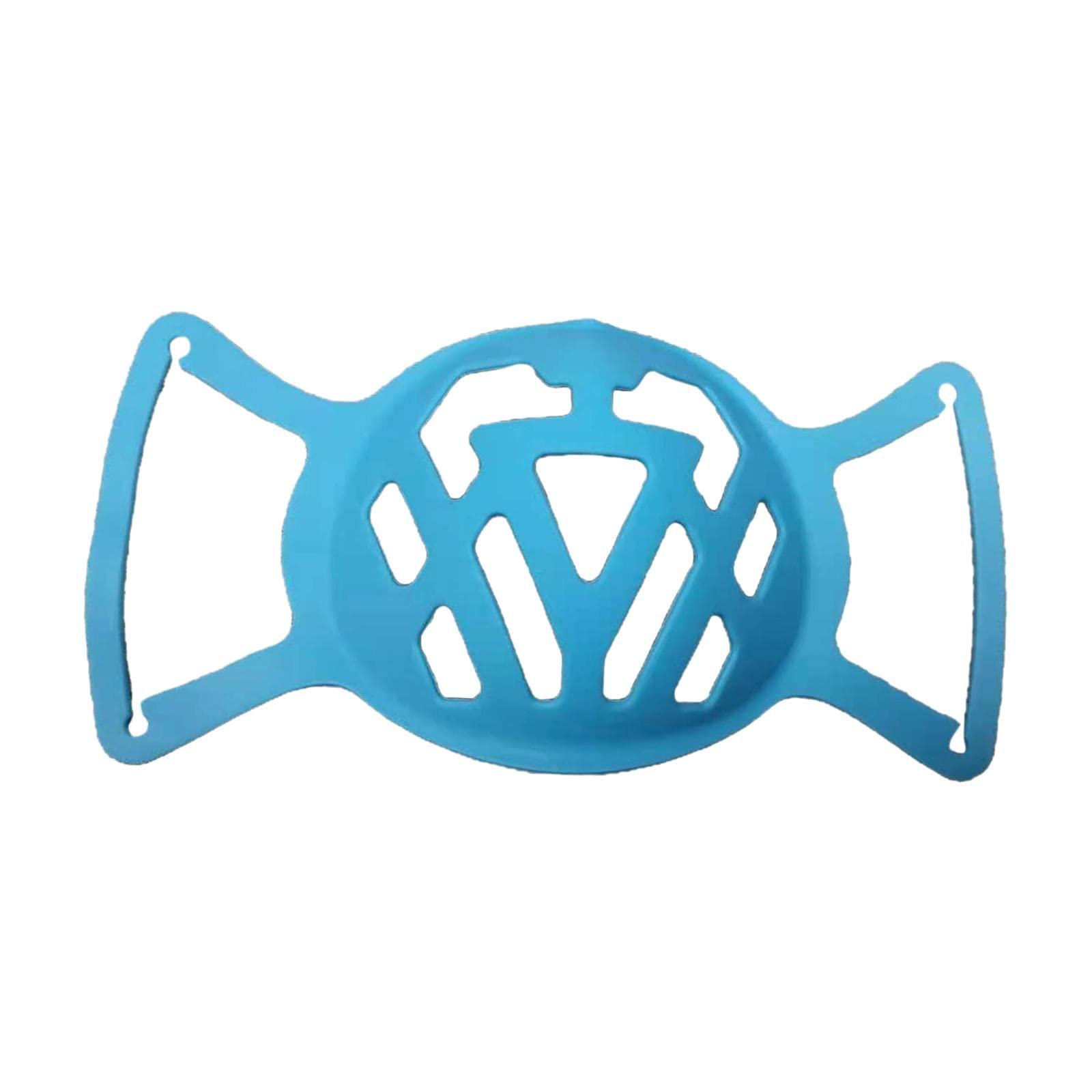 Generic LOSA Adult Silicone Mouth 3D Bracket Support Frame Covers for Face Mask Blue