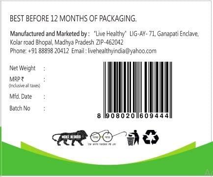 Generic \"Live Healthy\" Homemade Haldi/Turmeric Pickle/Achaar | Pack of 1 (Kachchi Haldi ka achar, 500 Grams)