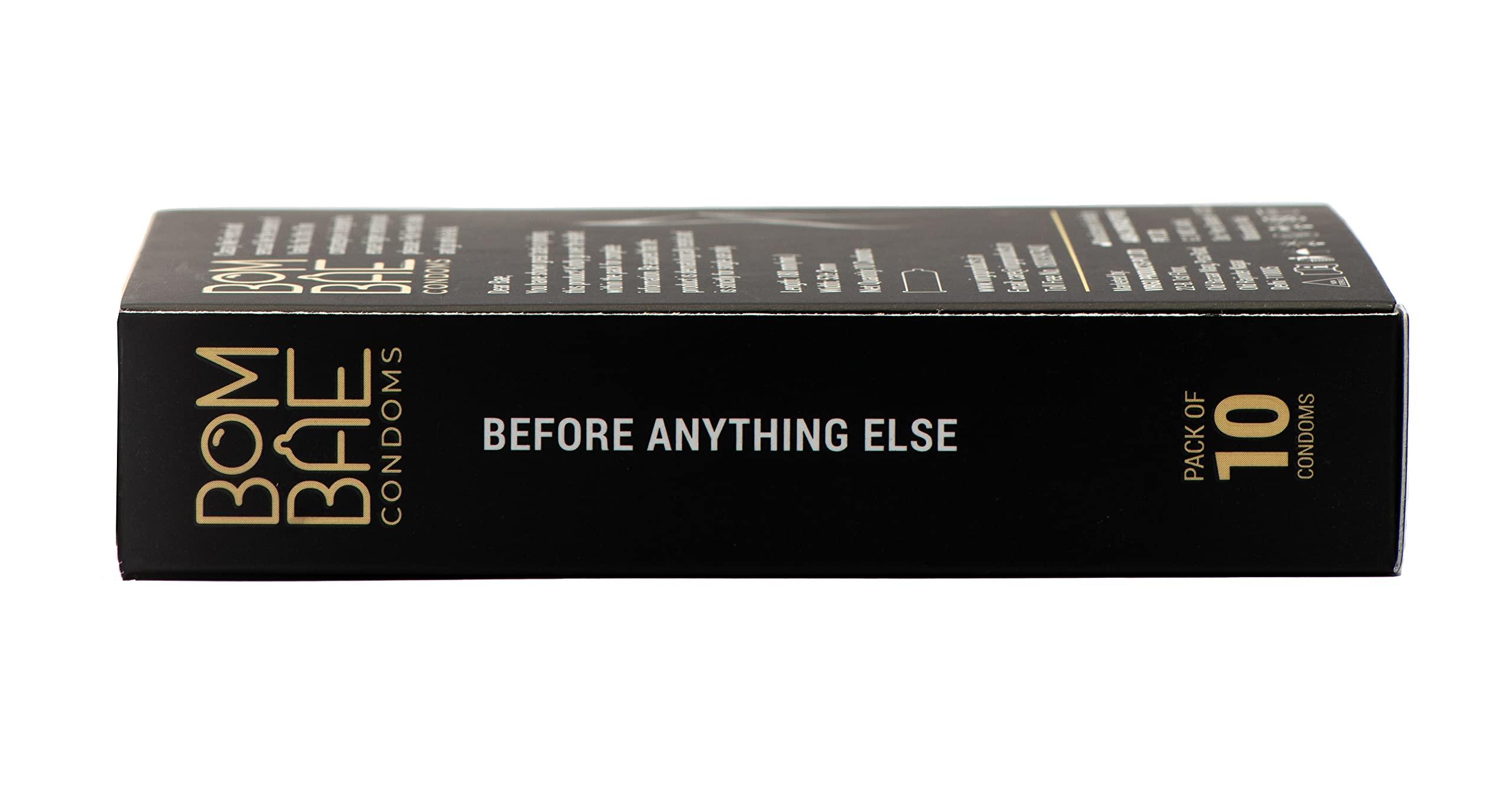 BOMBAE BOMBAE condoms French Vanilla Ultra Thin, Pack of 6 condoms for men family pack flavour Combo Pack of 6 (10 pieces per pack) 60 condom combo pack offer men