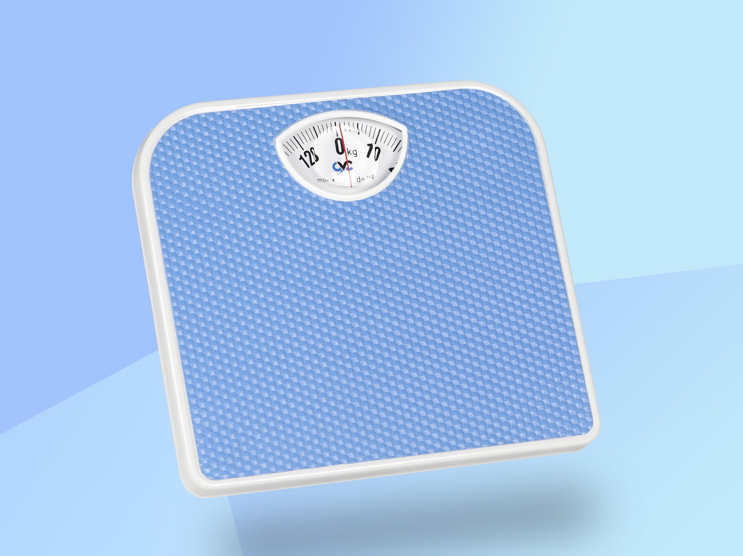 GVC GVC 130Kg Iron Analog Weight Machine | Iron Analogue Weighing Scale | Full Metal Body With Anti-Skid Mat | Capacity: 130Kg Blue