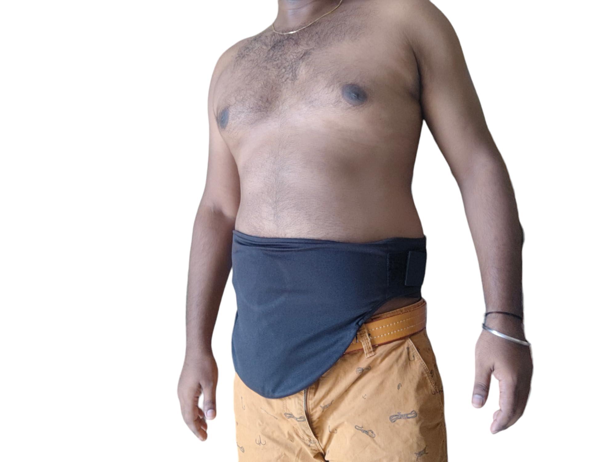 Vived Enterprise Ostomy belt for Urostomy and Ilestomy patients for Right side stoma Premium Vertical stoma belt for daily use .Specially for RIGHT SIDE STOMA SIZE : 28 Inch - 36 Inch