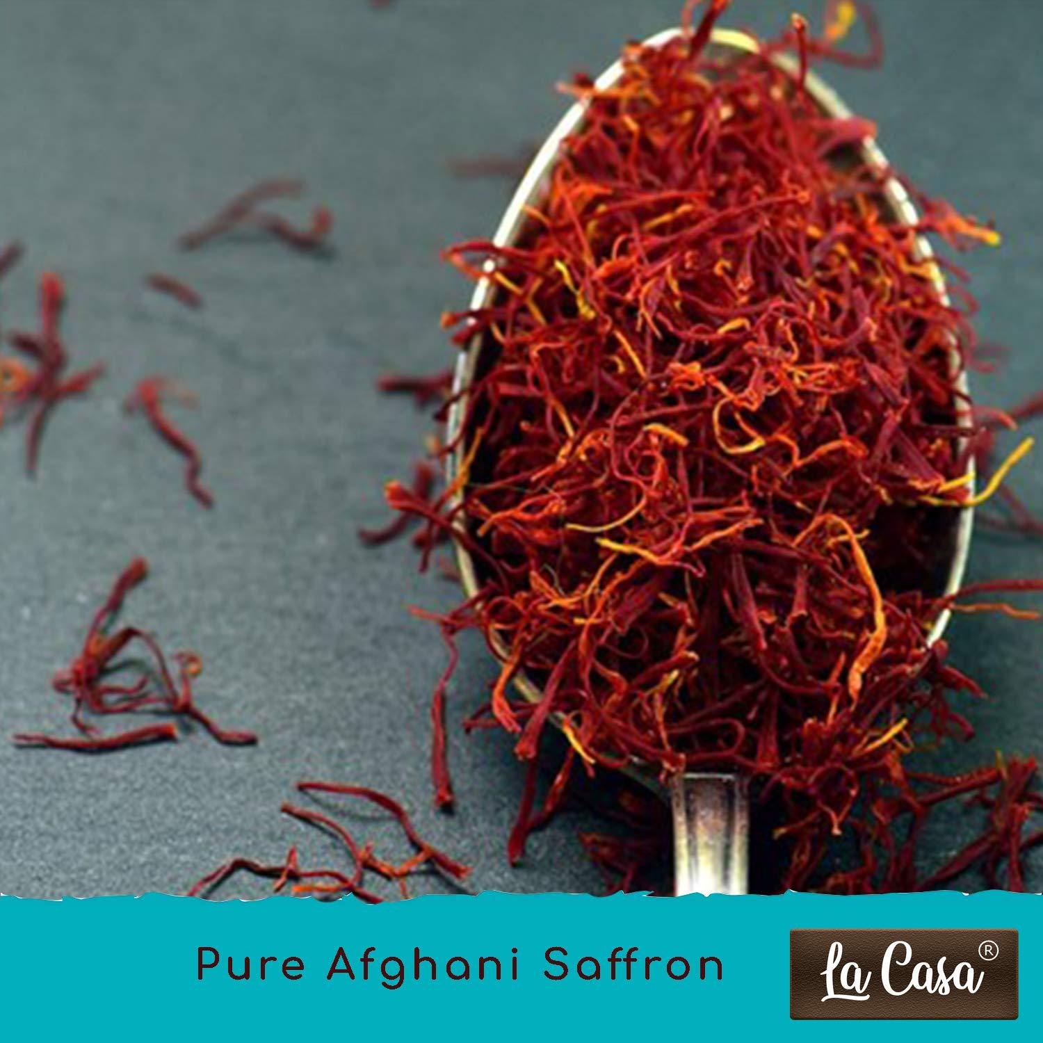 La Casa La Casa Afghani Saffron | Original Kesar | Premium A++ Grade Keshar | Purest Finest Zafran Threads | 1gm |