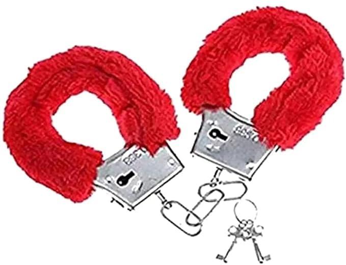 Generic Handcuff & Blindfold RED Set