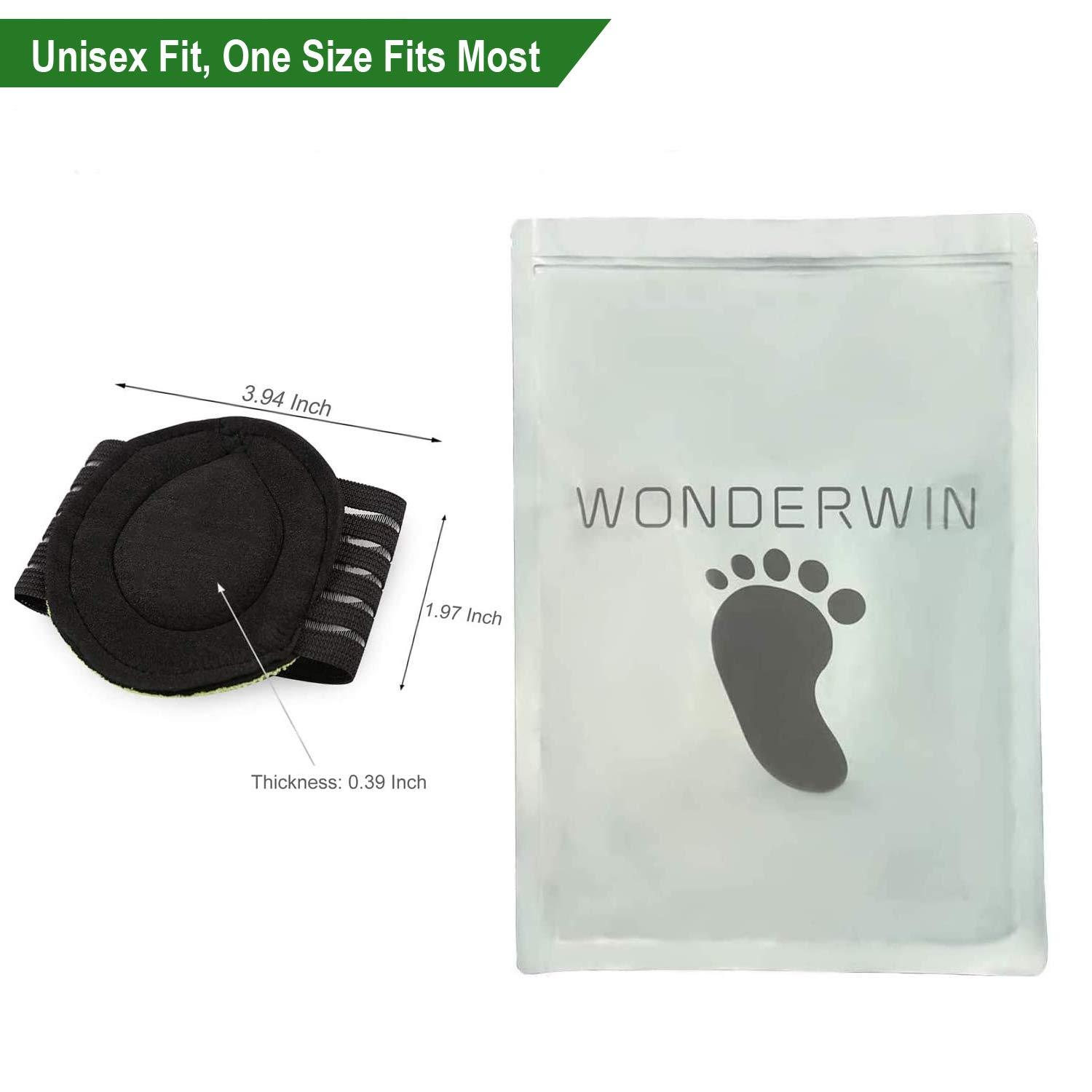 Wonderwin Arch Support,6 Pairs Compression Fasciitis Cushioned Support Sleeves, Plantar Fasciitis Foot Relief Cushions for Plantar Fasciitis, Fallen Arches, Achy Feet Problems for Men and Women