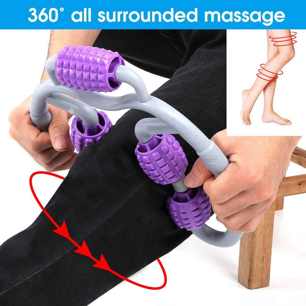 Meiyya Clamp Leg Massager, 360 Degree Clamp Leg Massager, Relax Calf Muscle For Relieve Muscle Soreness Adjust Posture For Yoga Fitness(Leg massager purple)