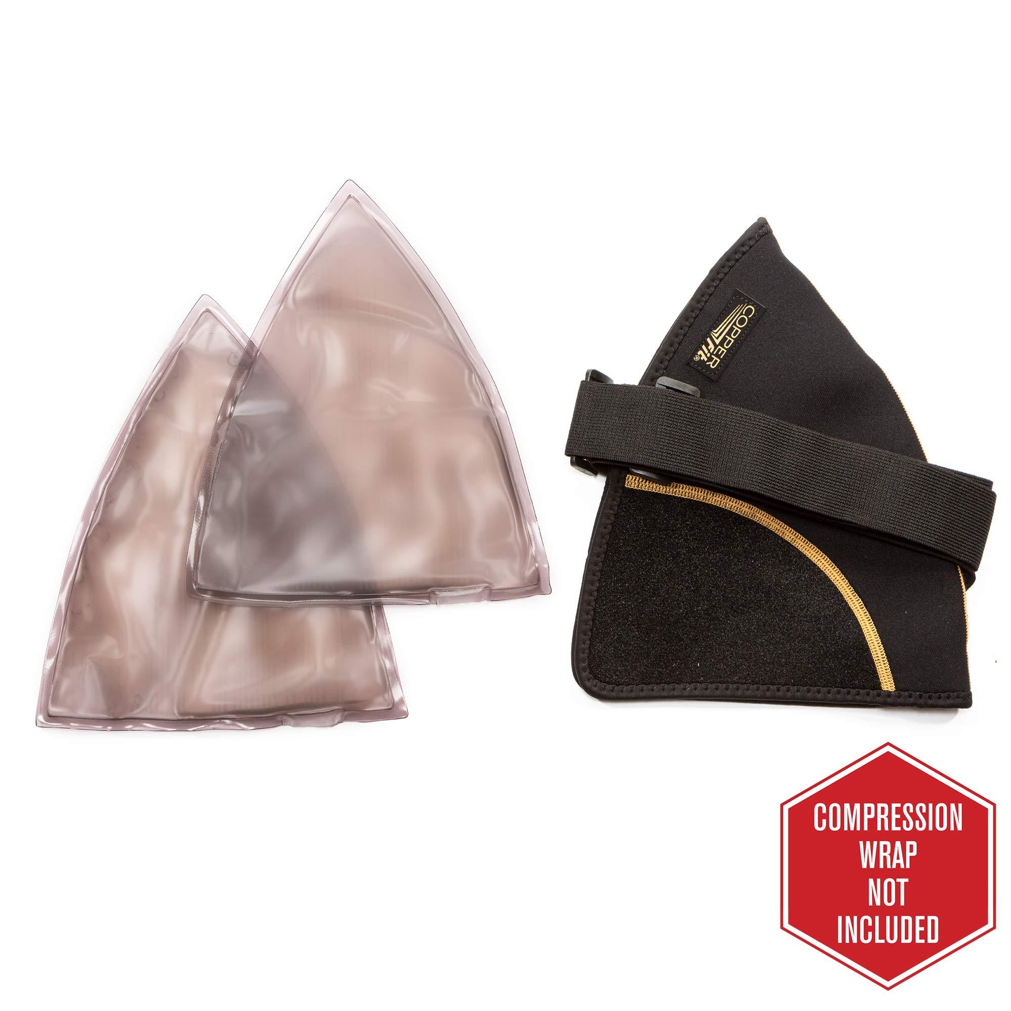 Copper Fit Copper Fit Rapid Relief Shoulder Wrap, Hot/Cold Replacement Insert Pack, Black