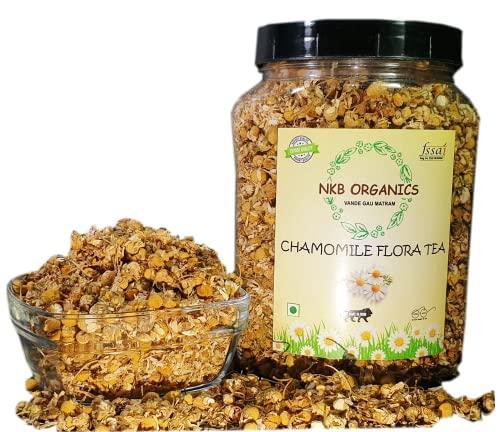 NKB Organics NKB Organics Chamomile Flower Tea | Pure Whole Flower Buds of Chamomile || Sleep Tea & Stress Relief || Detox Tea || Herbal Tea - Caffeine Free | Soothing Tea || 100 Gram