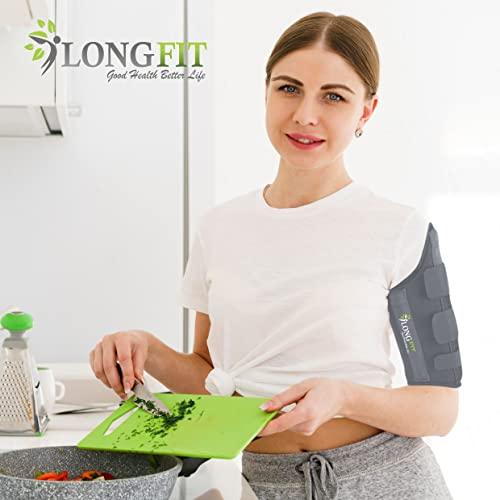 Longfit Longfit Humeral Brace Arm Support Humerus Fracture Brace for Men, Women & Adults (XL, Black)