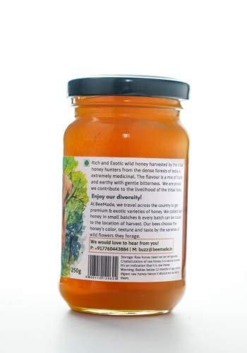 BeeMade Beemade Wild Honey 100% Natural Pure & Raw Honey from Forests of Central India 250gm