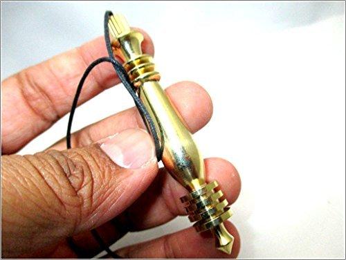 Jet International Crystal Jet Long Karnak Isis Ring Gold Pendulum Plate Chamber w/Chord Reiki Wiccan Free Booklet Jet International Crystal Therapy Healing Dowsing Metaphysical Spiritual Answers Occult Mystic