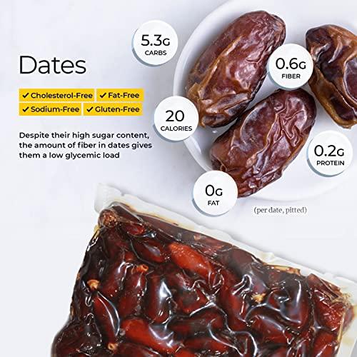 IMPERIAL IMPERIAL Black Seedless Dates, Pin Khajoor | Wet Dates Khajur/Khajoor| Black Dates| Seedless Dates | Pitted Dates|VACUUM (Pack of 2)