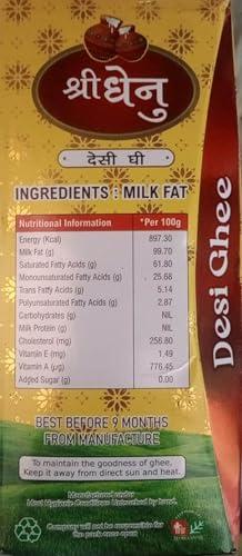 BRIJ GWALA Shree Dhenu Pure Desi Ghee - Desi Ghee with Rich Aroma 1ltr tetra-1