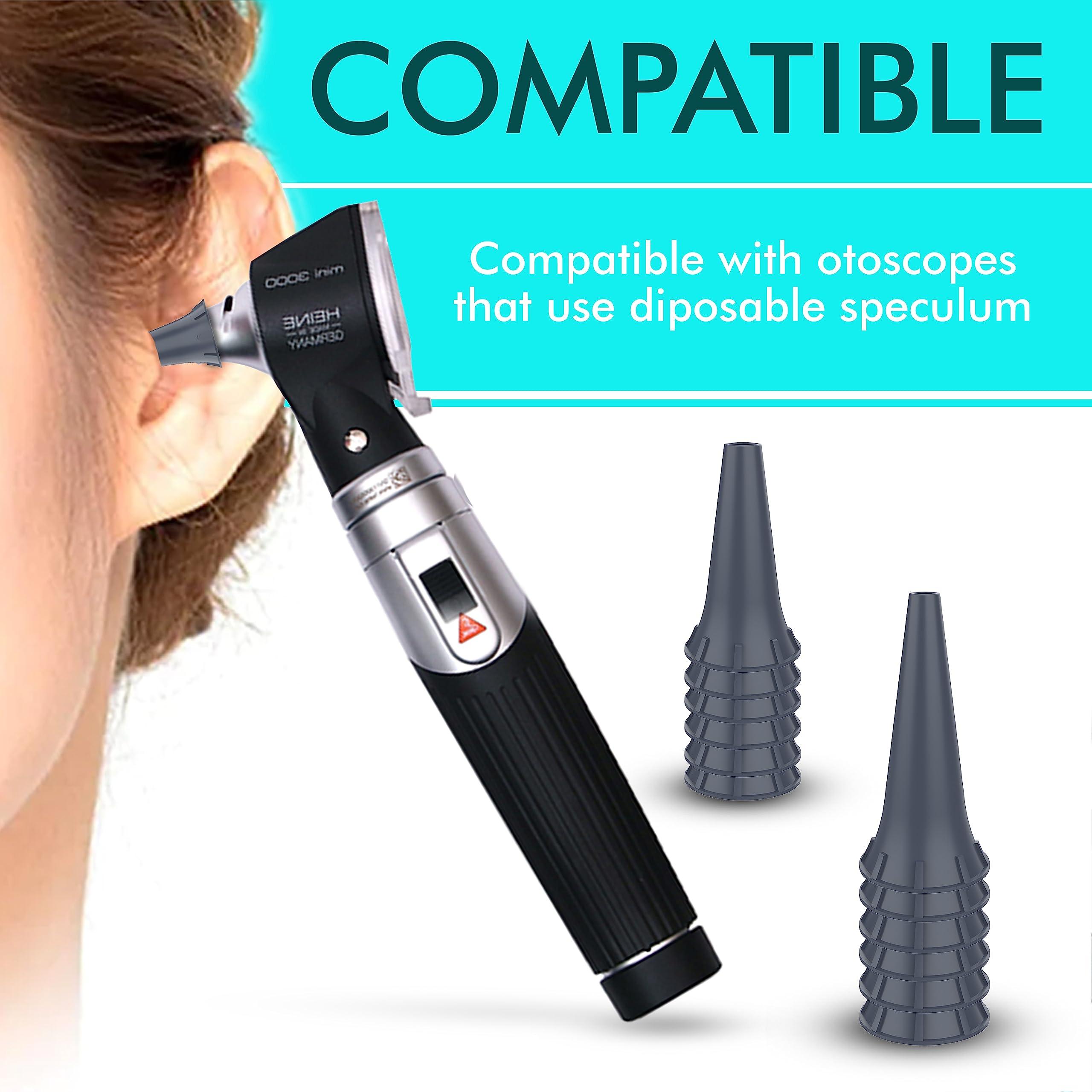 OTICA 2.5 mm and 4 mm Disposable Otoscope specula Tips compatible with HEIN.E and Welch Otoscopes covers adult and pediatric 50-50 UNITS