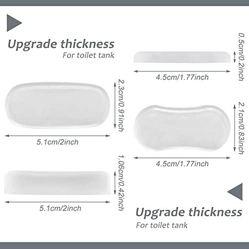 LIVYU LIFE LIVYU LIFE Universal Toilet Seat Bumper (2 sets- 10 Pcs)