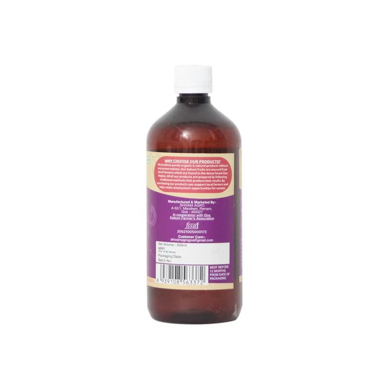 Goa Ghats Goa Ghats Kokum Juice 500ml Kokum, (Garcinia Indica) Brinda Kudampuli, Kokum Juice