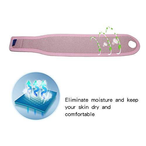 Gulf W Gulf W Wrist Support Brace, Adjustable Wrist Strap Reversible Wrist Brace for Sports Protecting/Tendonitis Pain Relief/Carpal Tunnel/Arthritis/Injury Recovery, Right&Left Hand Available (Pink)