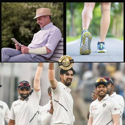 Meditouch Latex-Free Cotton Spandex Tubular Elastic Support Bandages for Compression Sports Protection Soft, Fragile Skin. (Available in Sizes B,C,D,E,F) (Size F – 10 CM (Width) X 1MTR (Length))