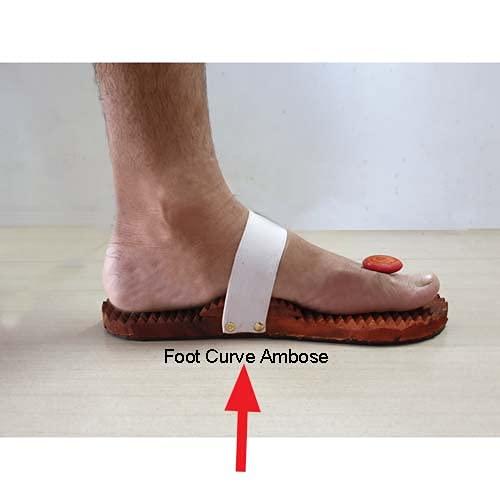ANCS ANCS Acupressure Khadau Wooden Sandal Wooden Khadau paduka sandal Size-(9) pair